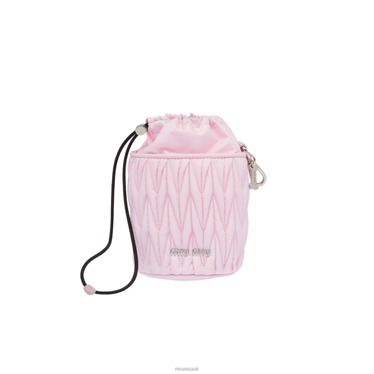 Accessories Fabric Dry Kibble Pouch Miu Miu XH28Z1102 Alabaster Pink