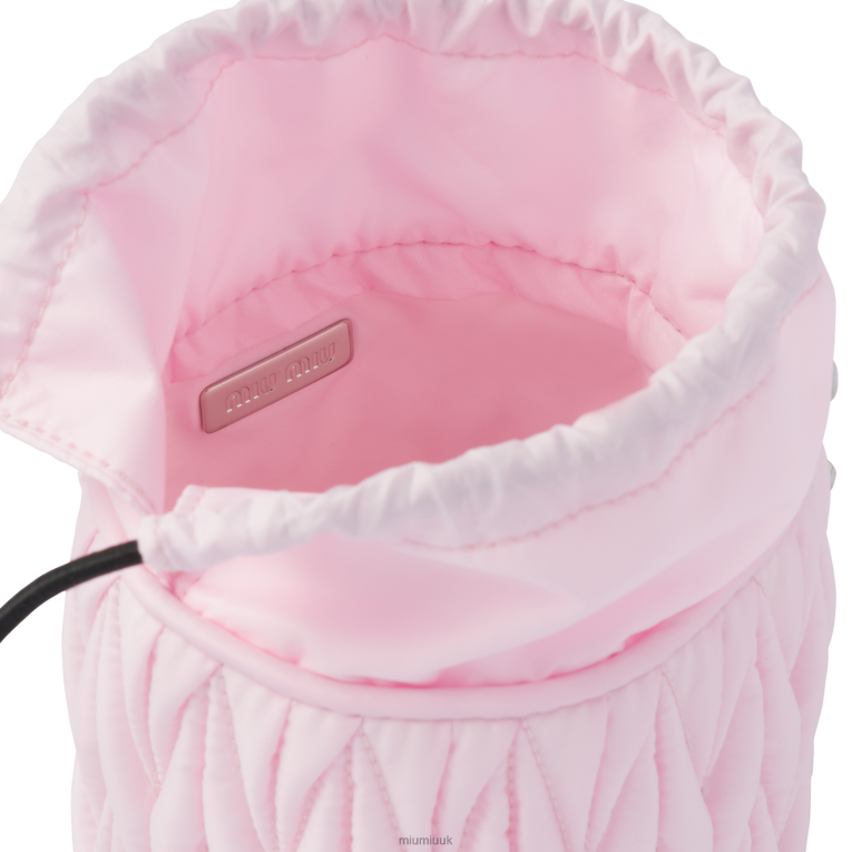 Accessories Fabric Dry Kibble Pouch Miu Miu XH28Z1102 Alabaster Pink