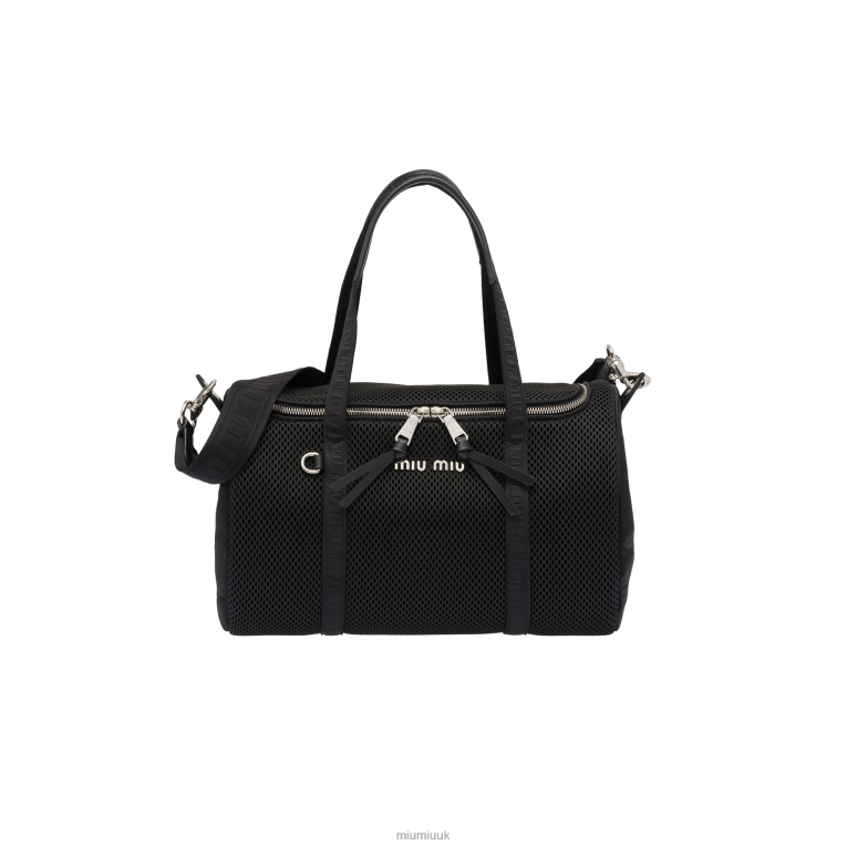 Accessories Mesh Pet Carrier Bag Miu Miu XH28Z1110 Black