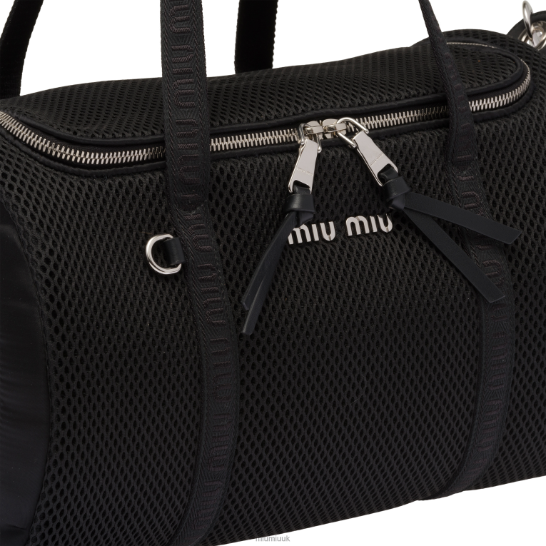 Accessories Mesh Pet Carrier Bag Miu Miu XH28Z1110 Black