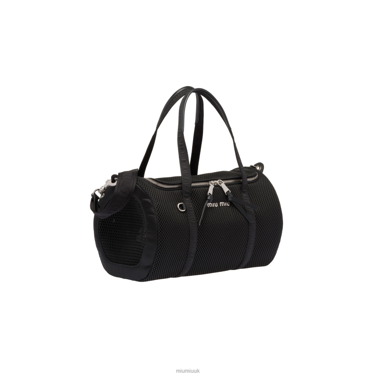 Accessories Mesh Pet Carrier Bag Miu Miu XH28Z1110 Black