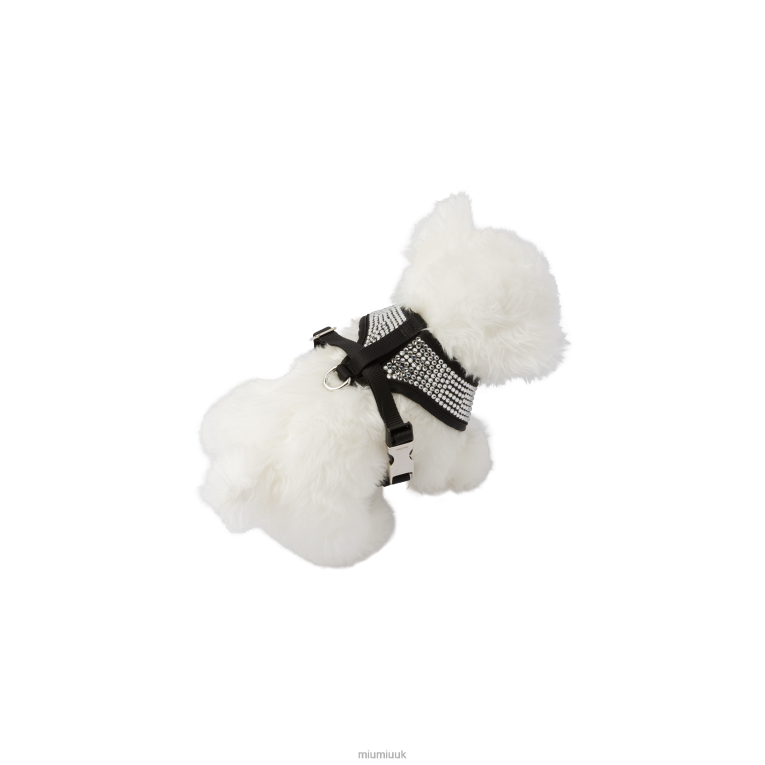 Accessories Satin Pet Harness Miu Miu XH28Z1107 Black