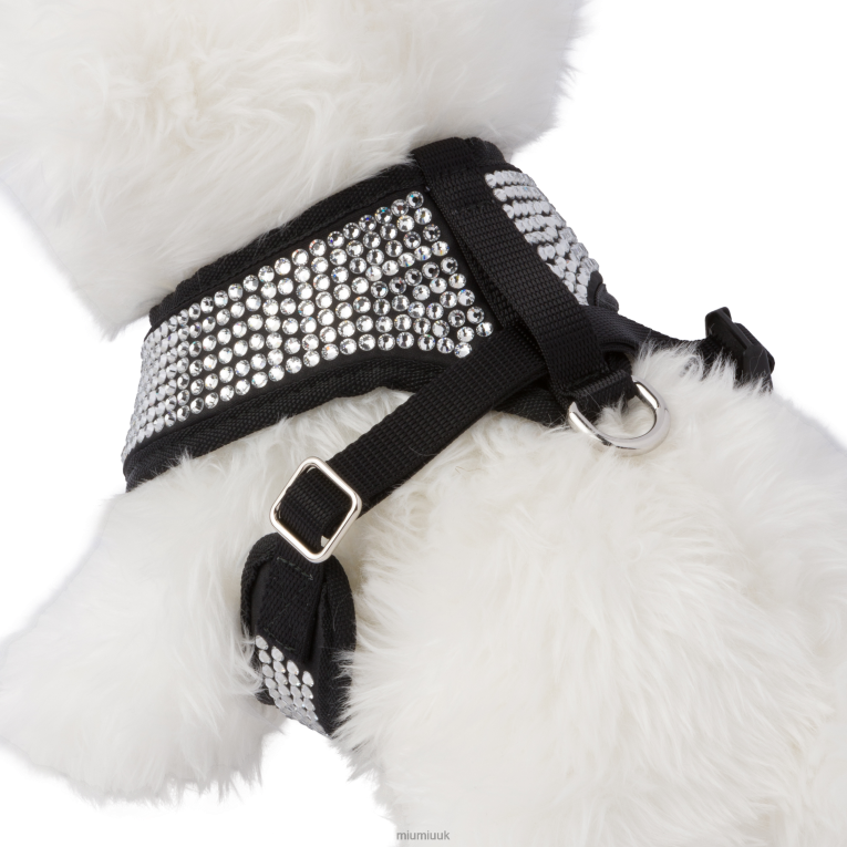 Accessories Satin Pet Harness Miu Miu XH28Z1107 Black