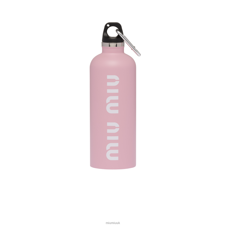 Accessories Stainless Steel Water Bottle, 500 Ml Miu Miu XH28Z1099 Pink/White