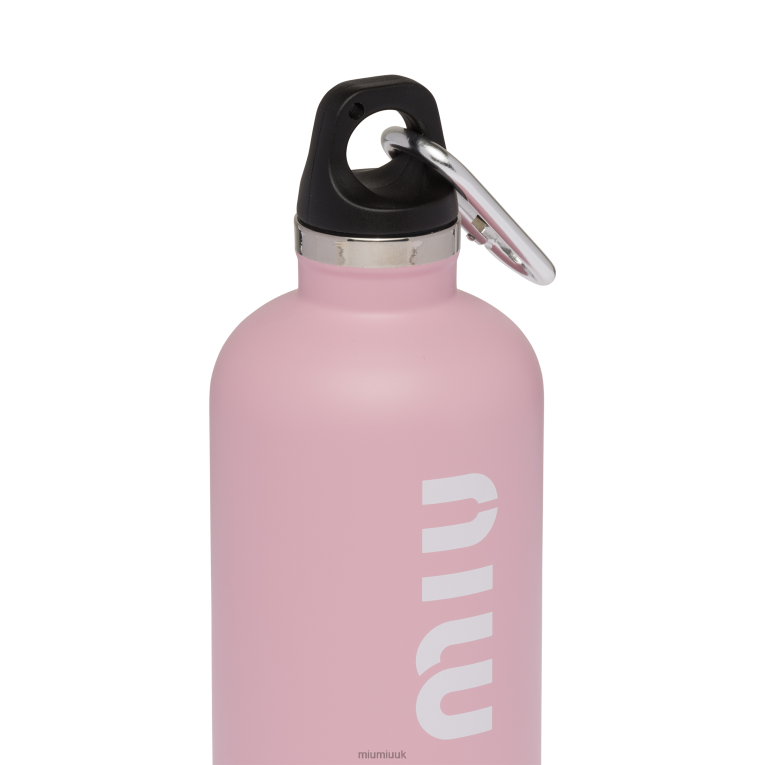 Accessories Stainless Steel Water Bottle, 500 Ml Miu Miu XH28Z1099 Pink/White