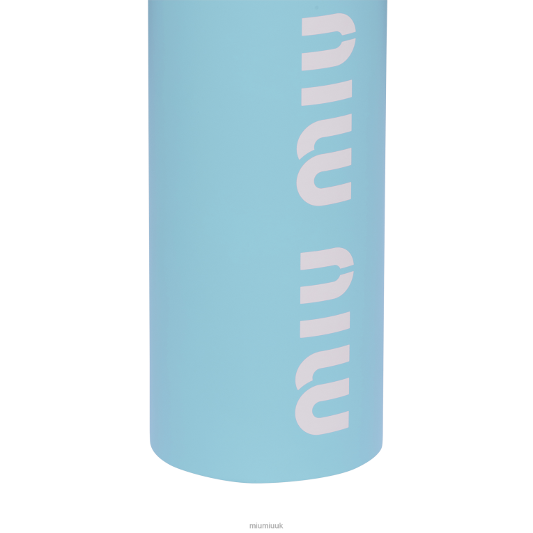 Accessories Stainless Steel Water Bottle, 500 Ml Miu Miu XH28Z1100 Sky Blue/White