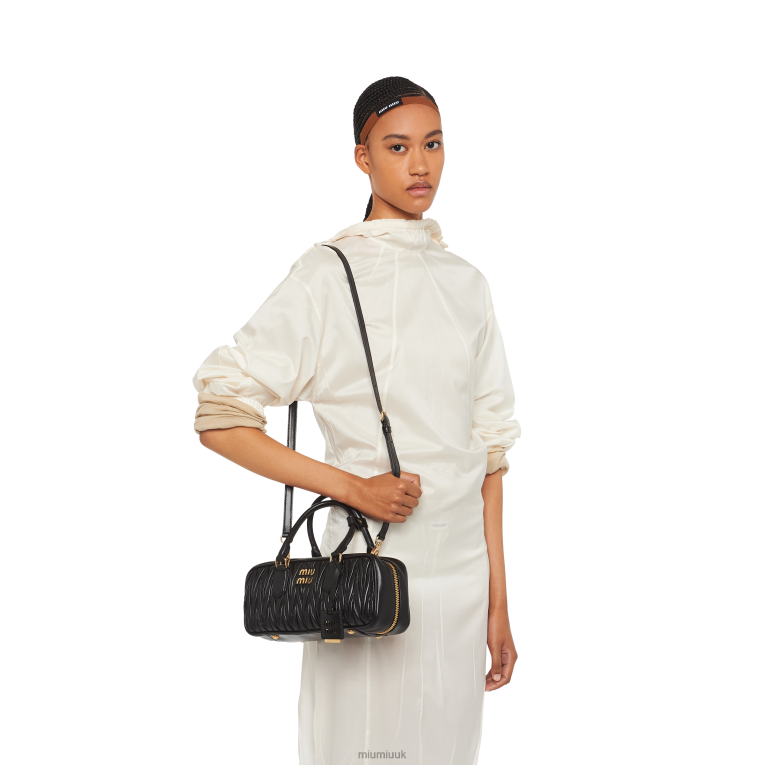 Collection Arcadie Matelasse Nappa Leather Bag Miu Miu XH28Z46 Black