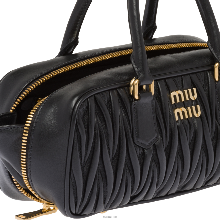 Collection Arcadie Matelasse Nappa Leather Bag Miu Miu XH28Z46 Black