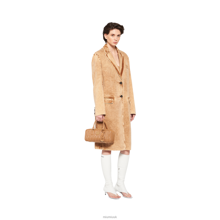 Collection Arcadie Matelasse Nappa Leather Bag Miu Miu XH28Z47 Caramel