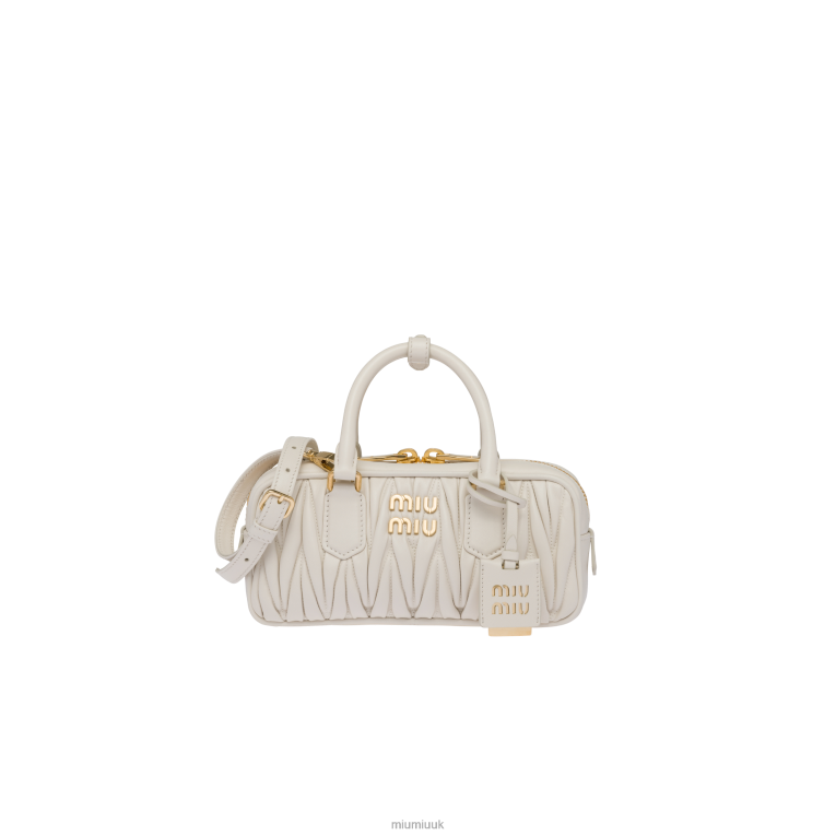 Collection Arcadie Matelasse Nappa Leather Bag Miu Miu XH28Z78 White