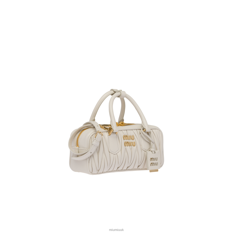 Collection Arcadie Matelasse Nappa Leather Bag Miu Miu XH28Z78 White
