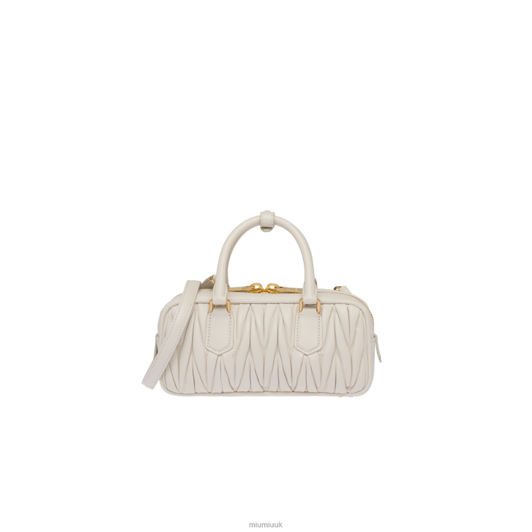 Collection Arcadie Matelasse Nappa Leather Bag Miu Miu XH28Z78 White