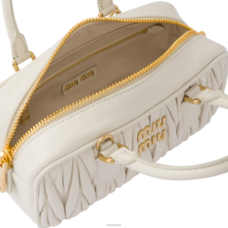 Collection Arcadie Matelasse Nappa Leather Bag Miu Miu XH28Z78 White