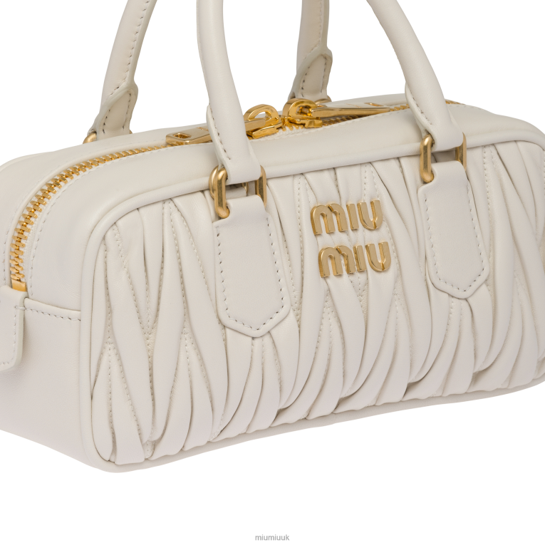 Collection Arcadie Matelasse Nappa Leather Bag Miu Miu XH28Z78 White