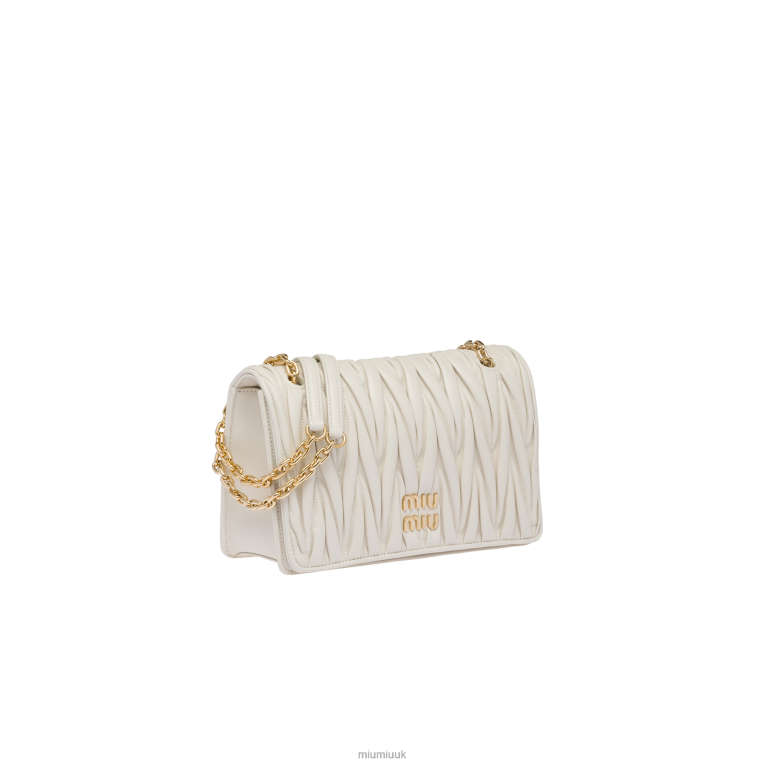 Collection Matelasse Nappa Leather Bag Miu Miu XH28Z51 White