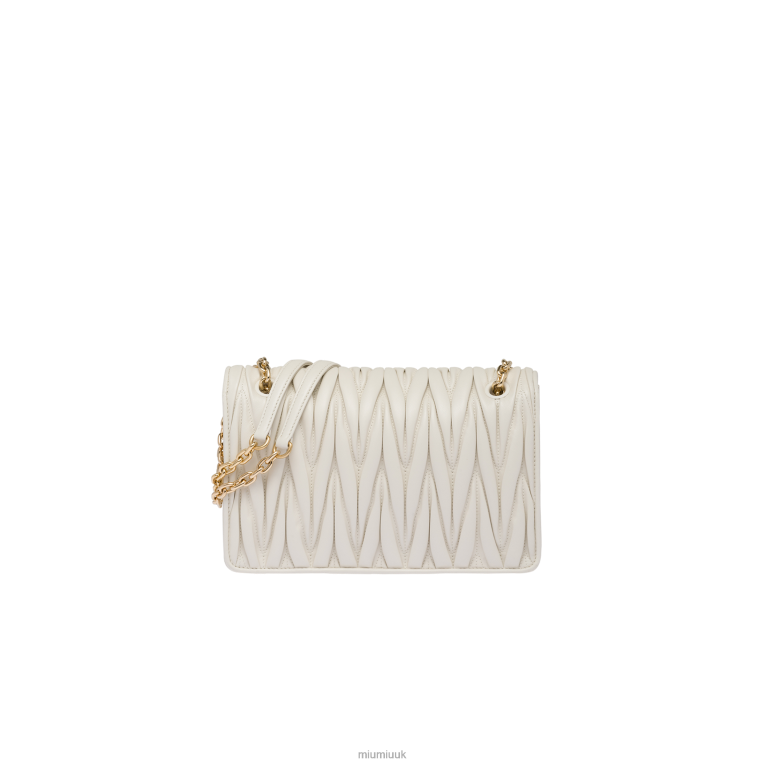 Collection Matelasse Nappa Leather Bag Miu Miu XH28Z51 White