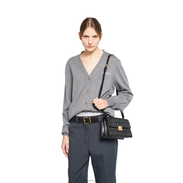 Collection Matelasse Nappa Leather Bag Miu Miu XH28Z77 Black