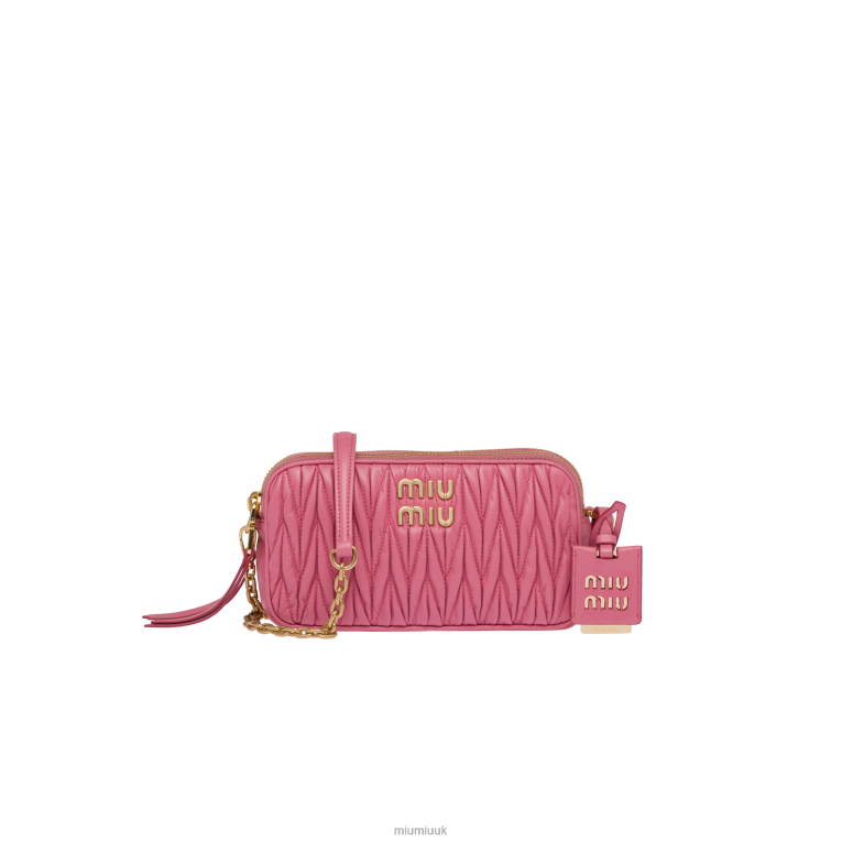 Collection Matelasse Nappa Leather Mini-bag Miu Miu XH28Z62 Begonia Pink