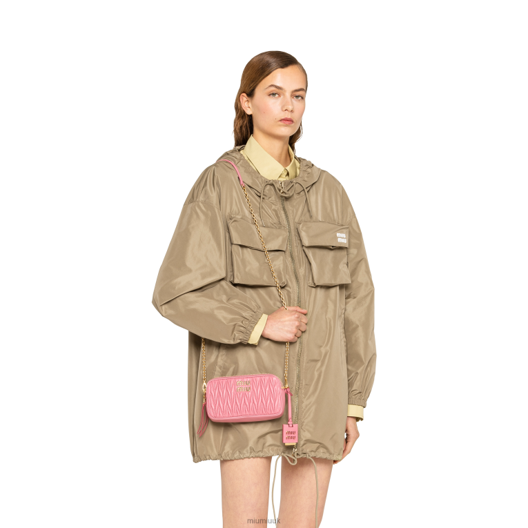 Collection Matelasse Nappa Leather Mini-bag Miu Miu XH28Z62 Begonia Pink