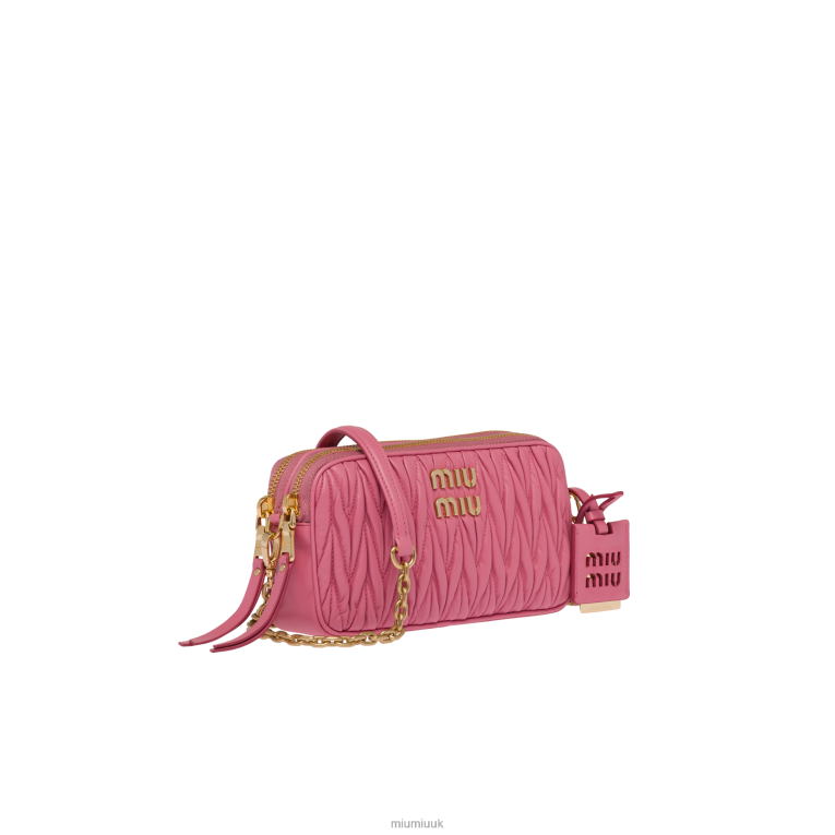 Collection Matelasse Nappa Leather Mini-bag Miu Miu XH28Z62 Begonia Pink