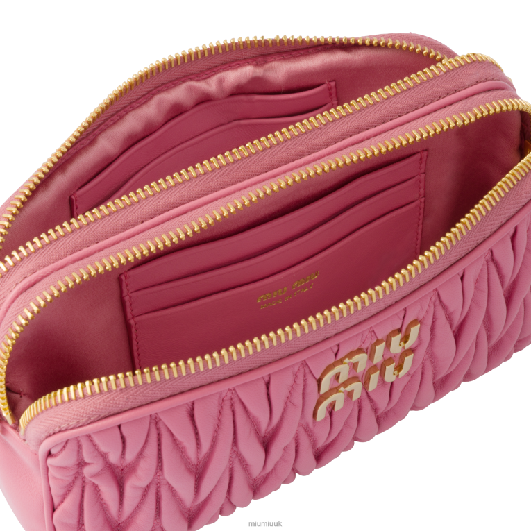 Collection Matelasse Nappa Leather Mini-bag Miu Miu XH28Z62 Begonia Pink