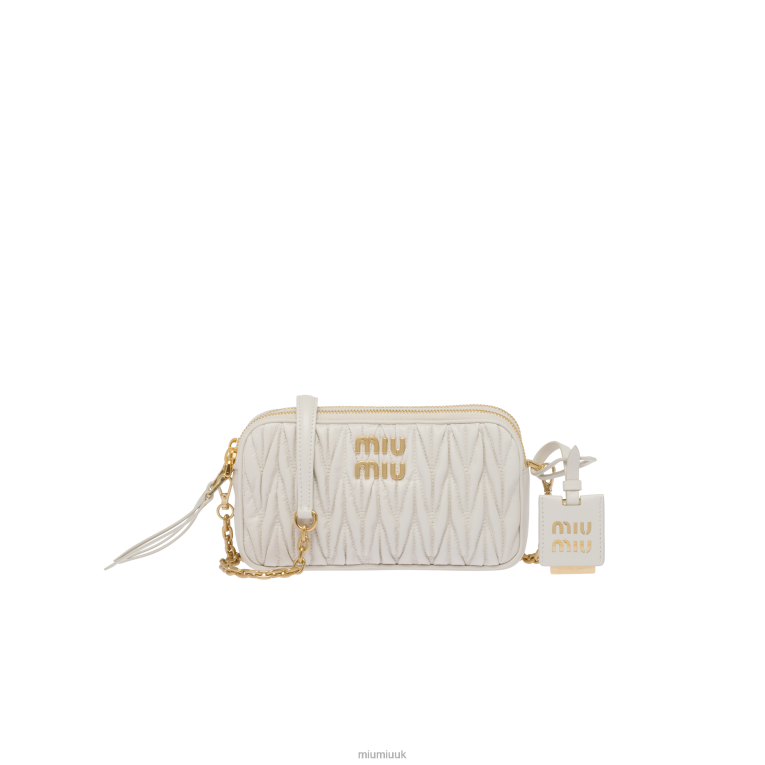 Collection Matelasse Nappa Leather Mini-bag Miu Miu XH28Z63 White