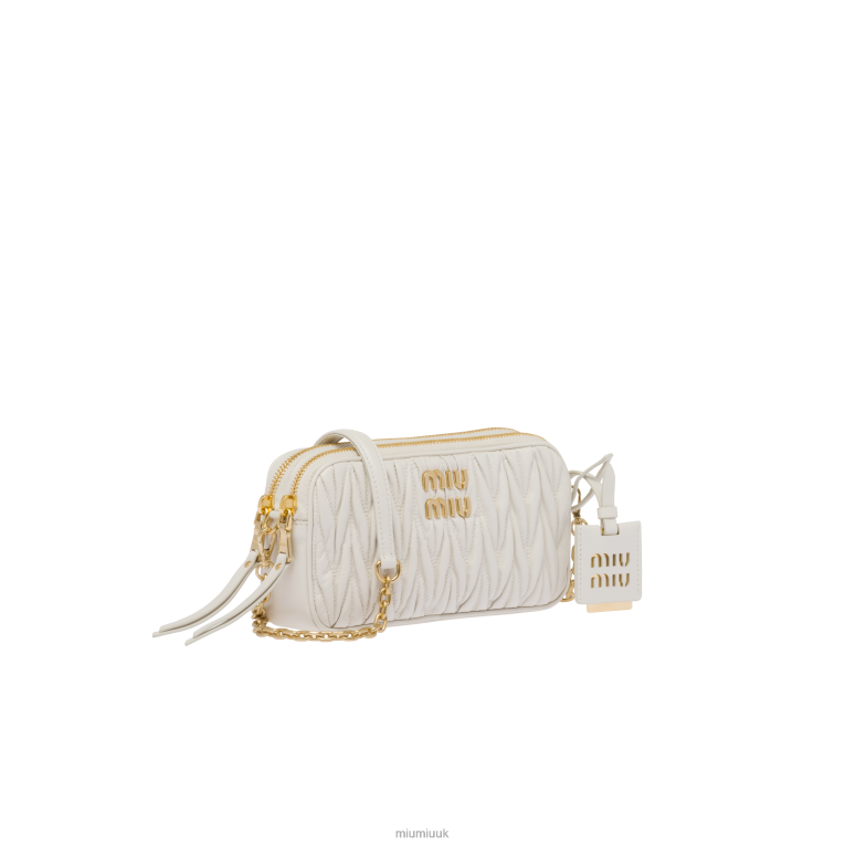 Collection Matelasse Nappa Leather Mini-bag Miu Miu XH28Z63 White