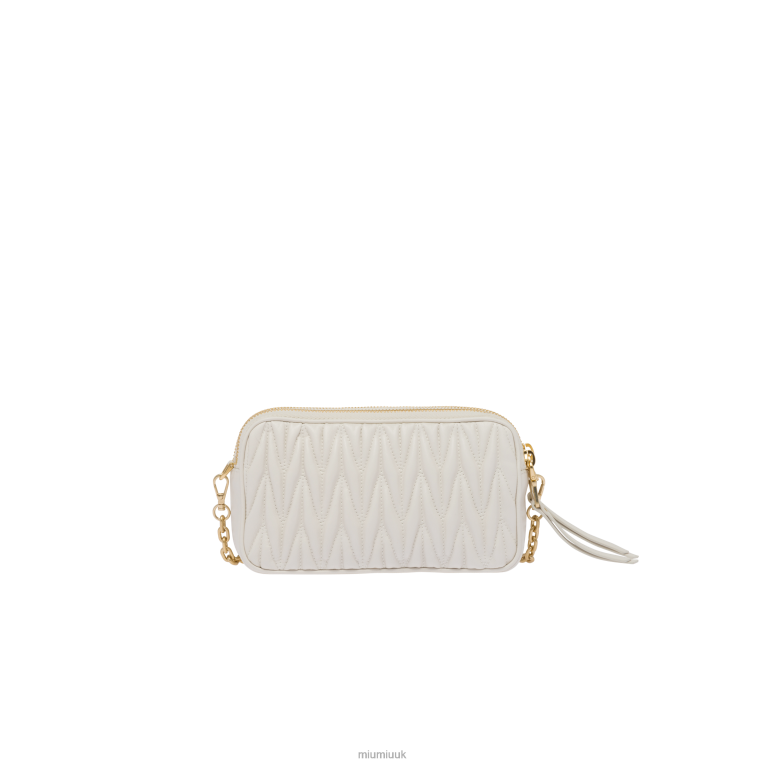 Collection Matelasse Nappa Leather Mini-bag Miu Miu XH28Z63 White