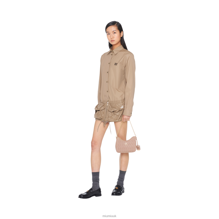 Collection Matelasse Nappa Leather Shoulder Bag Miu Miu XH28Z58 Cameo