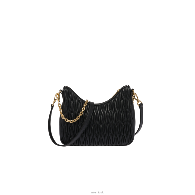 Collection Matelasse Nappa Leather Shoulder Bag Miu Miu XH28Z60 Black