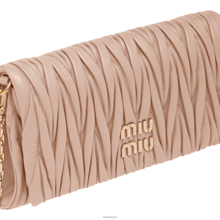 Collection Matelasse Nappa Leather Shoulder Bag Miu Miu XH28Z74 Cameo