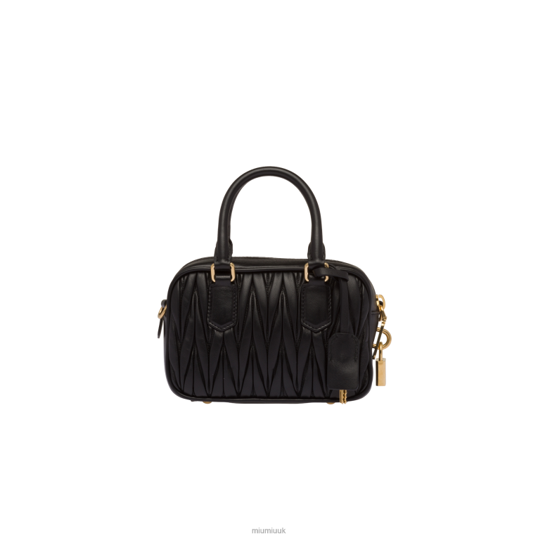 Collection Matelasse Nappa Leather Top-handle Bag Miu Miu XH28Z39 Black