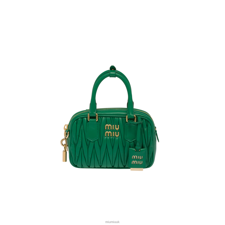 Collection Matelasse Nappa Leather Top-handle Bag Miu Miu XH28Z42 Mango