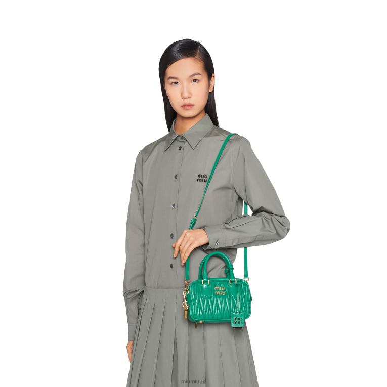 Collection Matelasse Nappa Leather Top-handle Bag Miu Miu XH28Z42 Mango