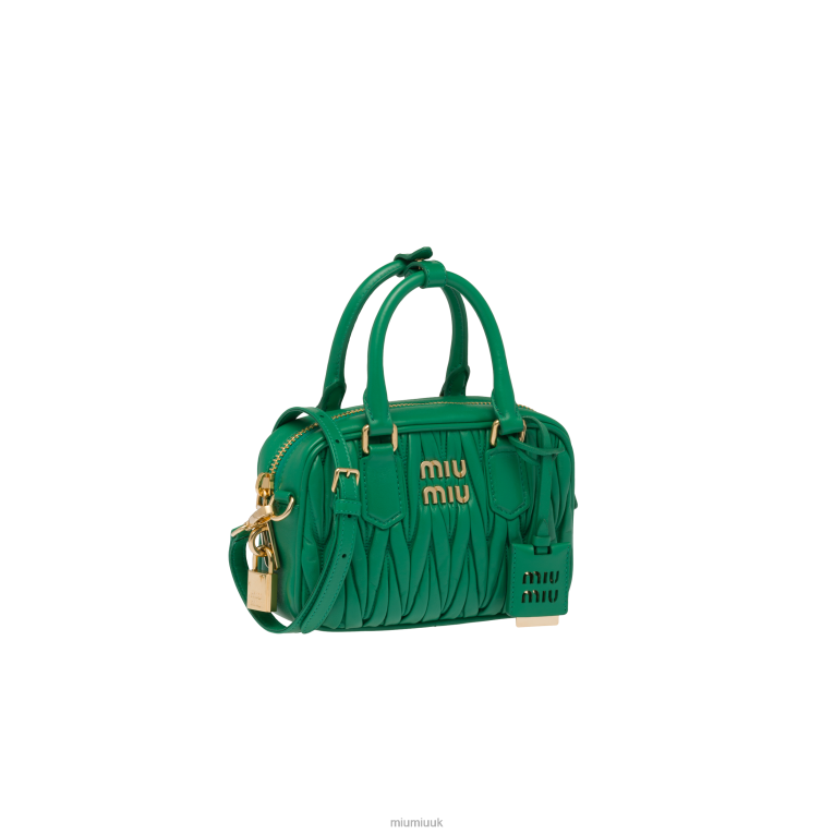 Collection Matelasse Nappa Leather Top-handle Bag Miu Miu XH28Z42 Mango