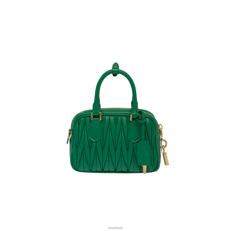 Collection Matelasse Nappa Leather Top-handle Bag Miu Miu XH28Z42 Mango