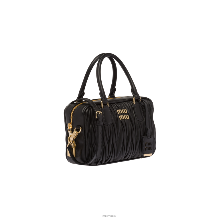Collection Matelasse Nappa Leather Top-handle Bag Miu Miu XH28Z67 Black