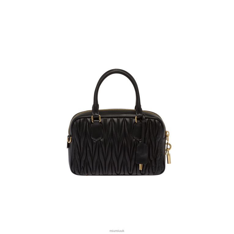 Collection Matelasse Nappa Leather Top-handle Bag Miu Miu XH28Z67 Black