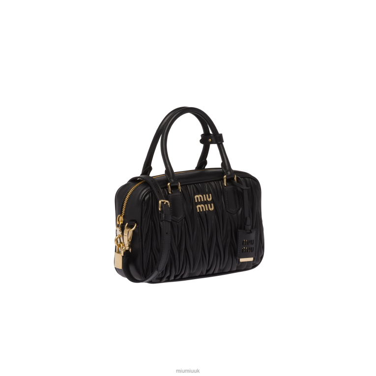Collection Matelasse Nappa Leather Top-handle Bag Miu Miu XH28Z69 Black