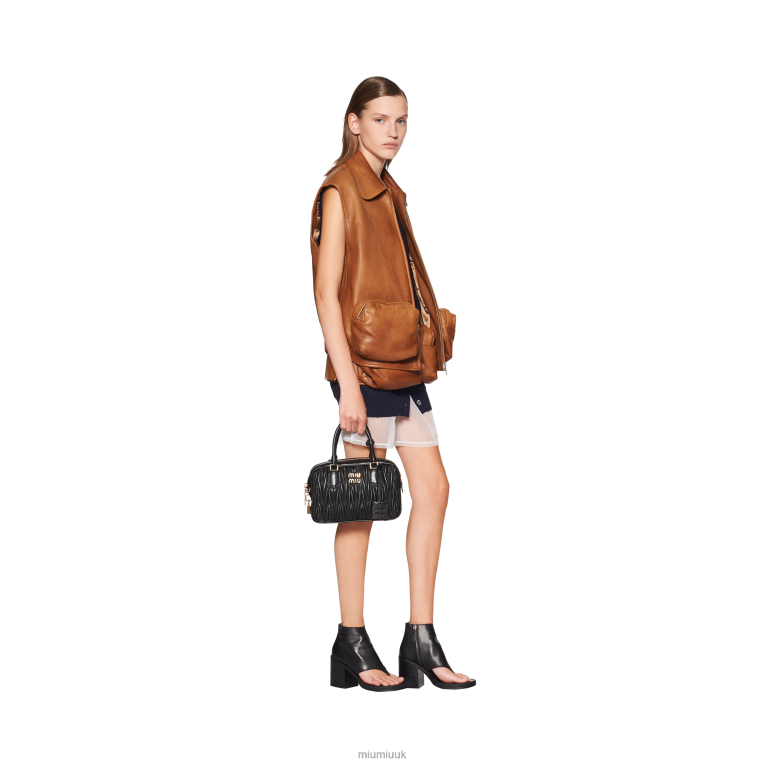 Collection Matelasse Nappa Leather Top-handle Bag Miu Miu XH28Z69 Black
