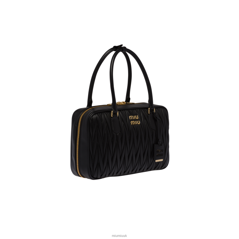 Collection Matelasse Nappa Leather Top-handle Bag Miu Miu XH28Z70 Black
