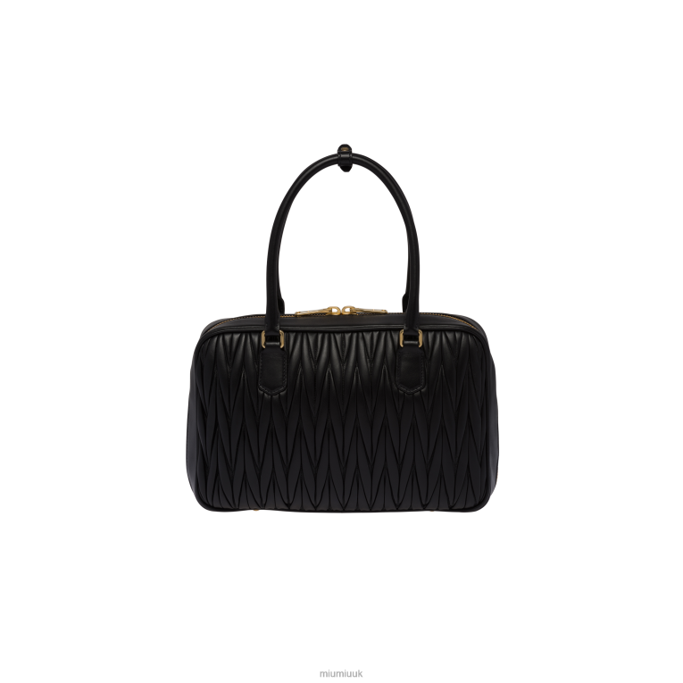 Collection Matelasse Nappa Leather Top-handle Bag Miu Miu XH28Z70 Black
