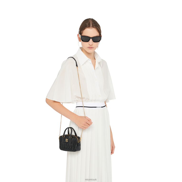 Collection Matelasse Nappa Leather Top-handle Mini-bag Miu Miu XH28Z66 Black