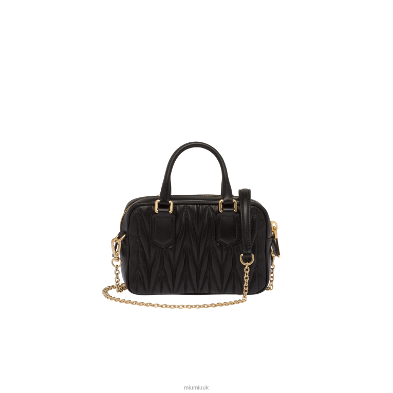 Collection Matelasse Nappa Leather Top-handle Mini-bag Miu Miu XH28Z66 Black