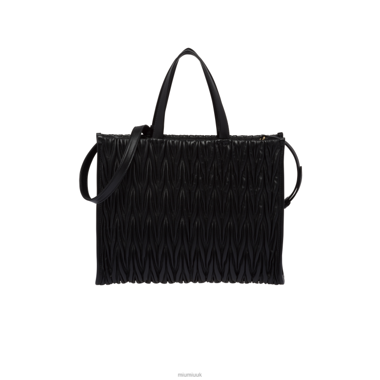 Collection Matelasse Nappa Leather Tote Miu Miu XH28Z53 Black