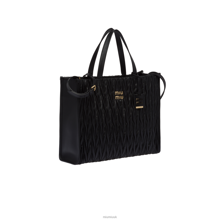 Collection Matelasse Nappa Leather Tote Miu Miu XH28Z54 Black