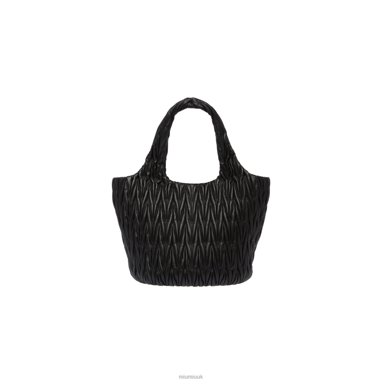 Collection Wander Matelasse Nappa Leather Tote Miu Miu XH28Z49 Black