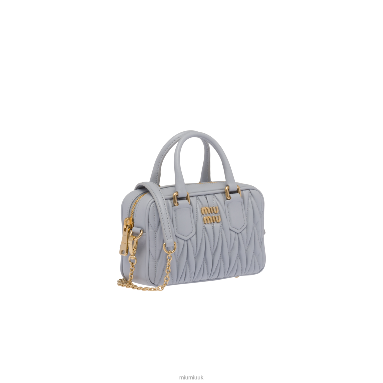 Collection Matelasse Nappa Leather Top-handle Mini-bag Miu Miu XH28Z165 Cornflower