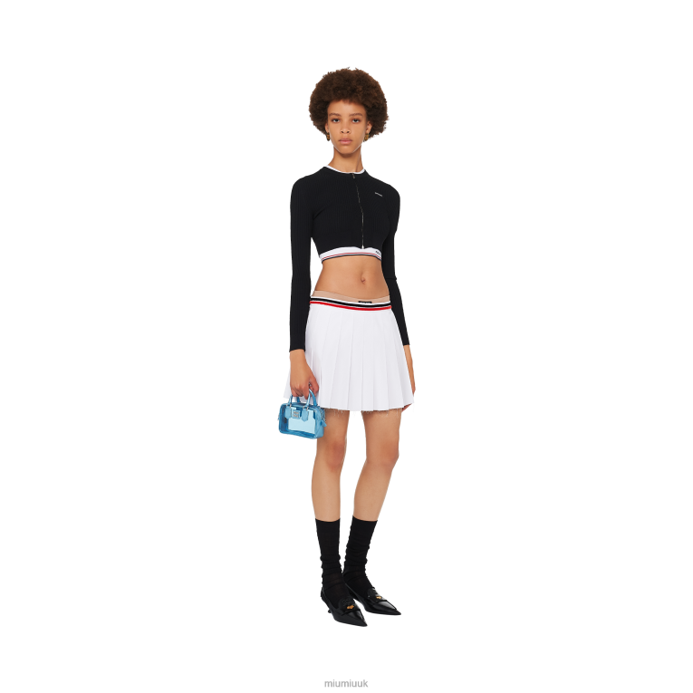 Collection Plexiglas And Nappa Leather Top-handle Mini-bag Miu Miu XH28Z177 Sky Mordure