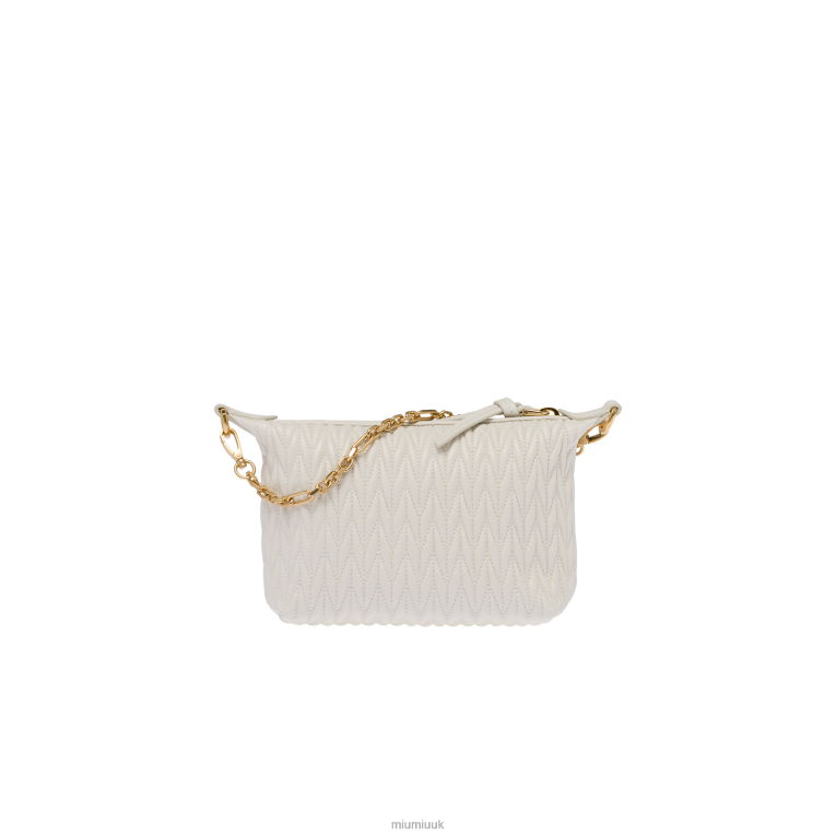 Collection Spirit Matelasse Leather Mini Bag Miu Miu XH28Z170 White
